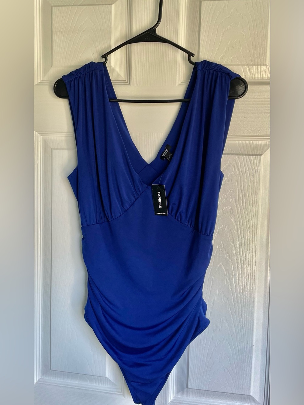 Express Women's Body Contour Bodysuit || Blue || M || NWT